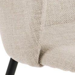 Eetkamerstoel Sebastien Basel Met Armleuning Beige - Giga Living