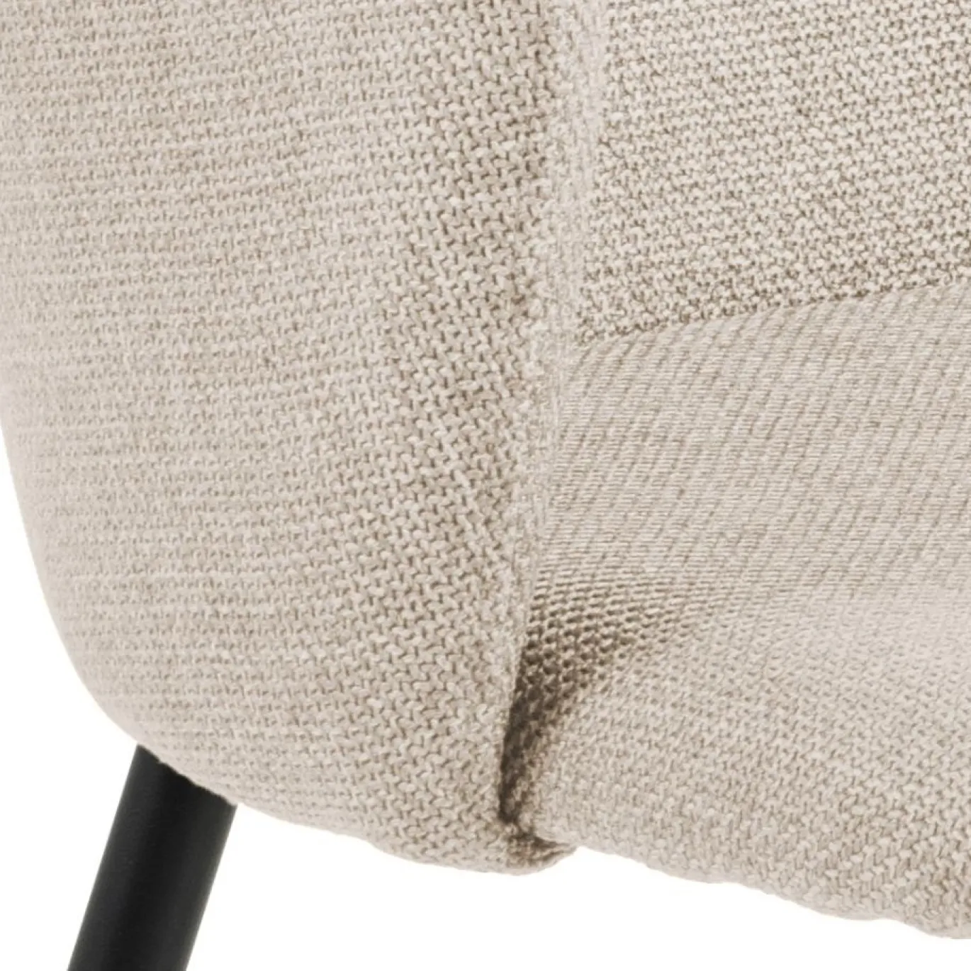 Eetkamerstoel Sebastien Basel Met Armleuning Beige - Giga Living