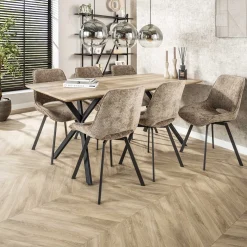 Eetkamerstoel Swivel Rich Champagne - Giga Meubel