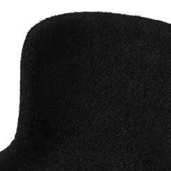 Eetkamerstoel Teddy Bouclé Zwart - Giga Meubel