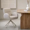 Eetkamerstoel Tina Beige Draaibaar - Giga Meubel