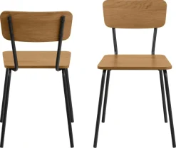 Eetkamerstoel Tjorna Melamine Mat Wild Eiken - Giga Living