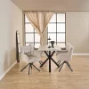 Eetkamerstoel Traska Met Armleuning Beige Caso - Giga Living