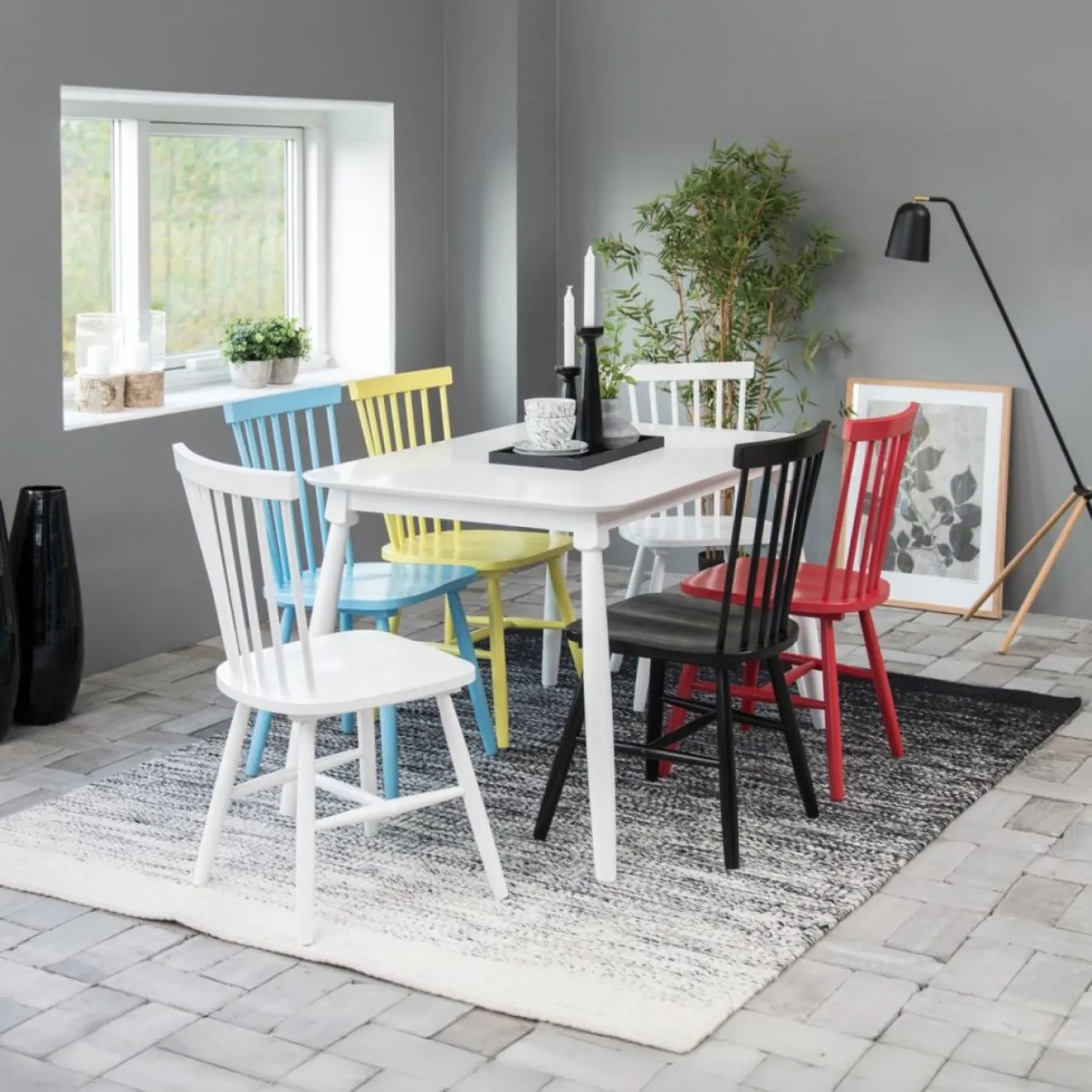 Eetkamerstoel Urvik Birch Wit - Giga Living