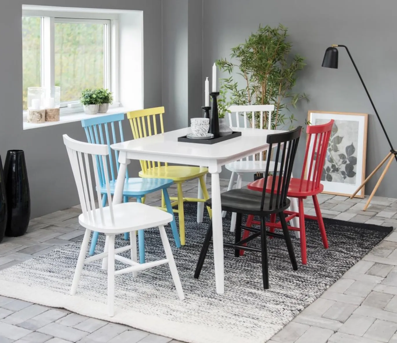 Eetkamerstoel Urvik Birch Wit - Giga Living