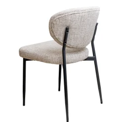 Eetkamerstoel Vajèn Beige Chenille - Giga Meubel