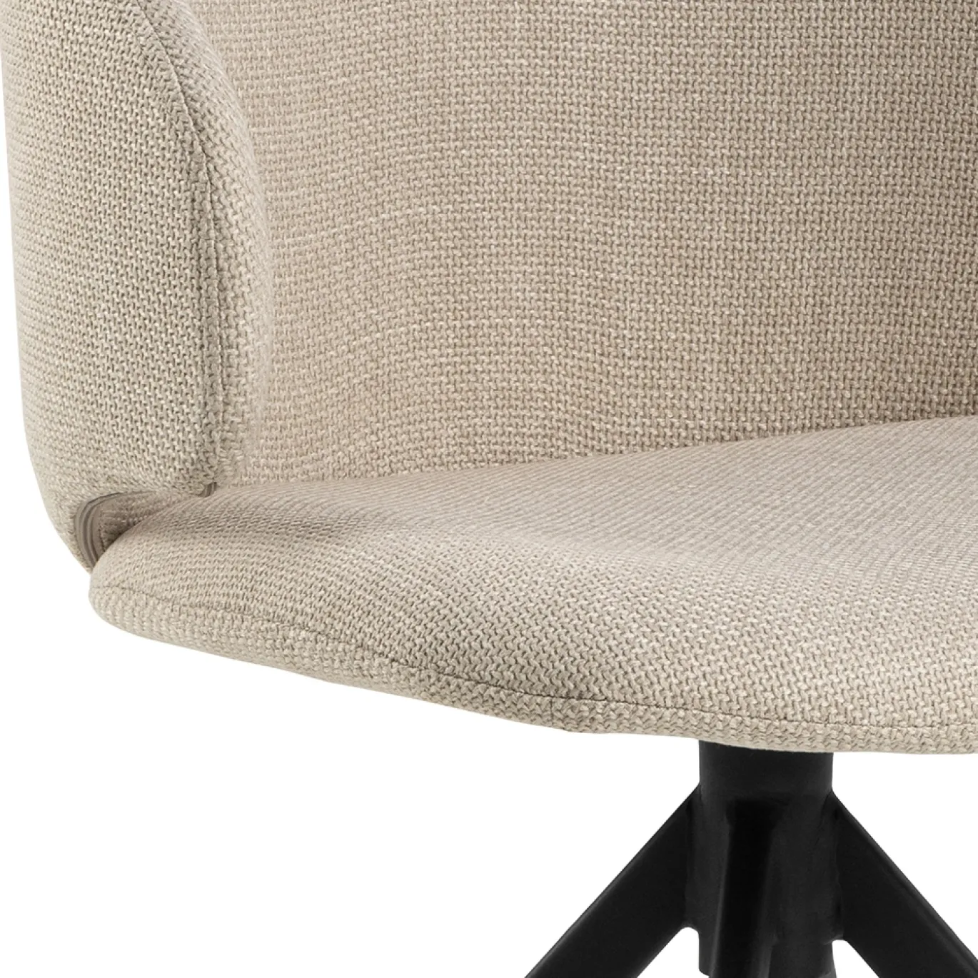 Eetkamerstoel Valerie Beige Draaibaar - Giga Living