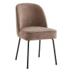 Eetkamerstoel Vero Velvet Taupe - Giga Meubel