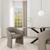 Eetkamerstoel Viona Met Armleuning Cona Taupe - Giga Living