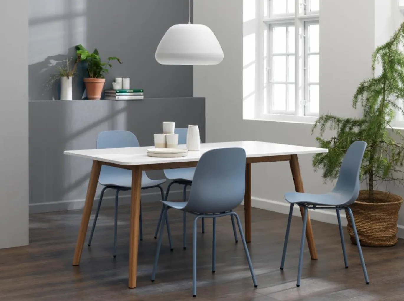 Eetkamerstoel Whitby Dusty Blauw - Giga Living