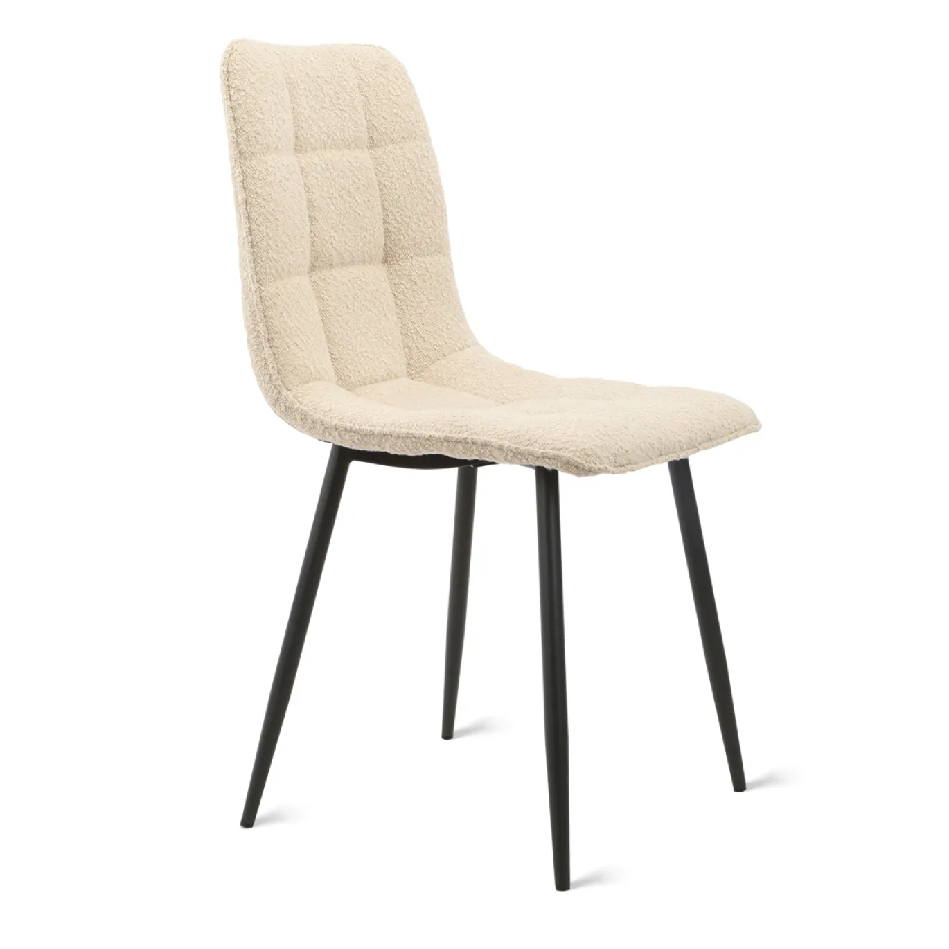Eetkamerstoel Yerevan Bouclé Taupe - Giga Meubel