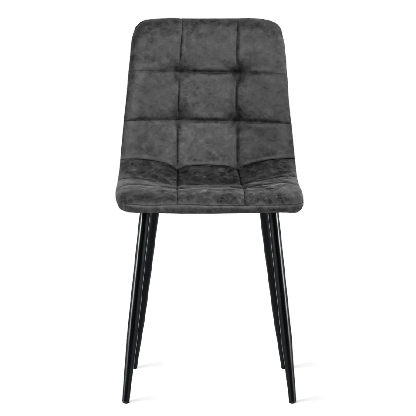 Eetkamerstoel Yerevan Microleder Antraciet - Giga Meubel