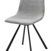 Eetkamerstoel Yukon Lichtgrijs/Zwart Swivel - Giga Living