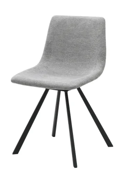 Eetkamerstoel Yukon Lichtgrijs/Zwart Swivel - Giga Living