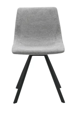 Eetkamerstoel Yukon Lichtgrijs/Zwart Swivel - Giga Living