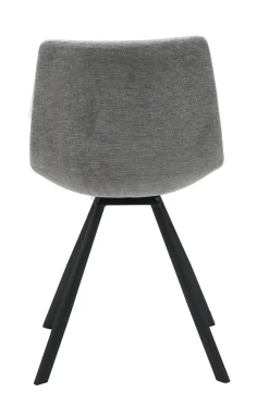 Eetkamerstoel Yukon Lichtgrijs/Zwart Swivel - Giga Living
