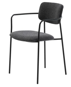Eetkamerstoel Zama Donkergrijs Melange - Giga Living