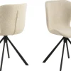 Eetkamerstoel Zaria Beige Draaibaar - Giga Living