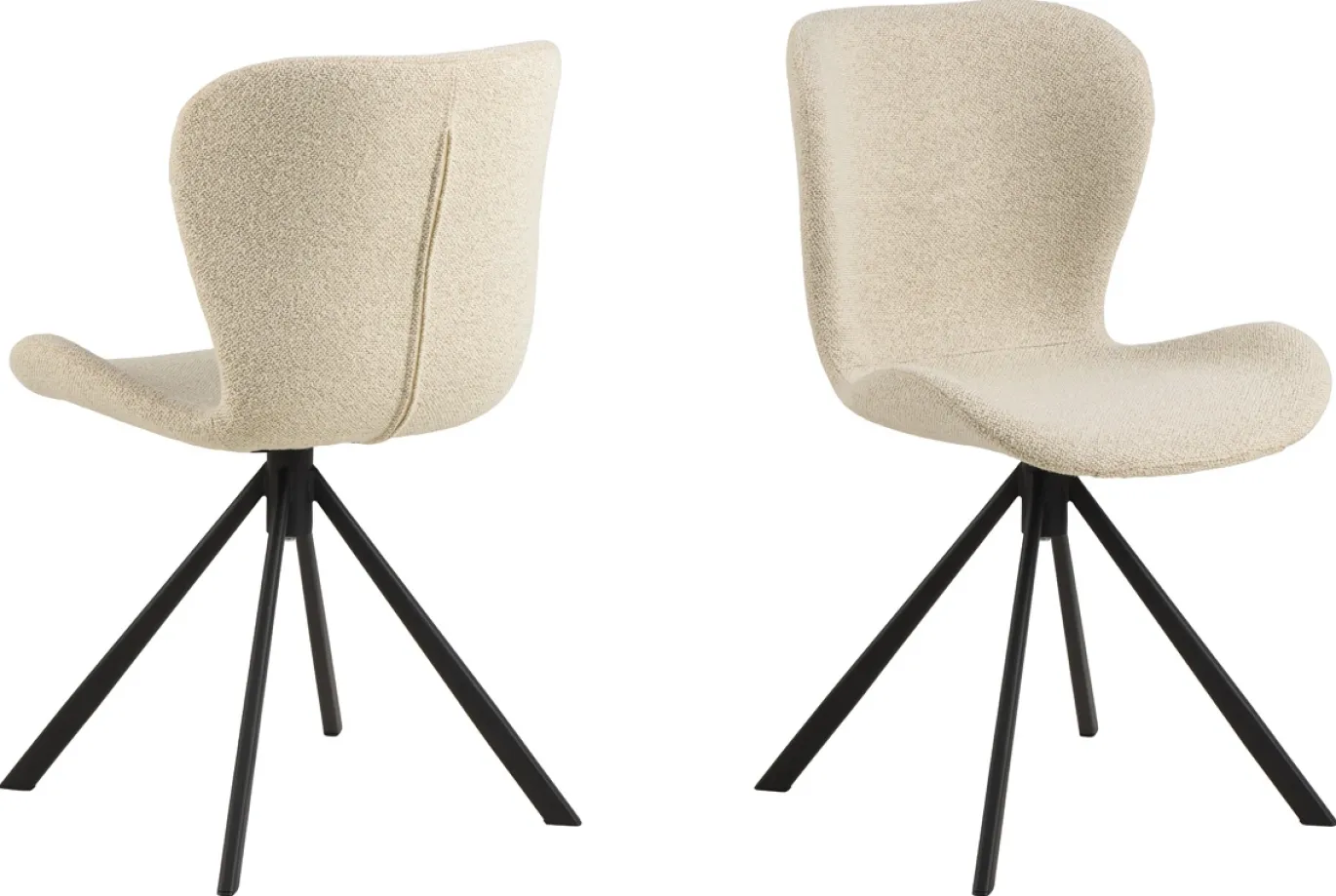 Eetkamerstoel Zaria Beige Draaibaar - Giga Living