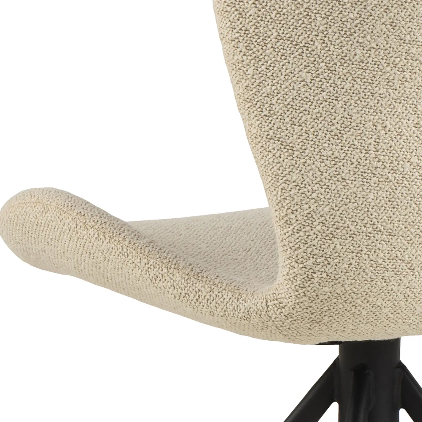 Eetkamerstoel Zaria Beige Draaibaar - Giga Living