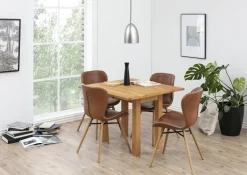 Eetkamerstoel Zaria PU-Leer Bruin - Giga Living