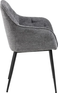 Eetkamerstoel Zion Met Armleuning Antraciet Skyland - Giga Living