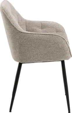Eetkamerstoel Zion Monza Met Armleuning Beige - Giga Living