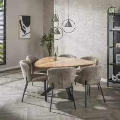 Eetkamertafel Driehoek Acacia Naturel - Giga Meubel