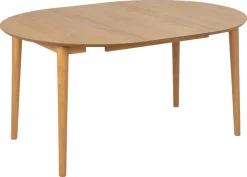 Eetkamertafel Gradje Rond Eiken Naturel Uitschuifbaar - Giga Living