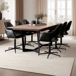 Eetkamertafel Tokyo Walnoot 200/250x100cm - Giga Meubel