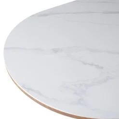 Eettafel Alba Walnoot Marmer 200cm Ovaal - Giga Meubel