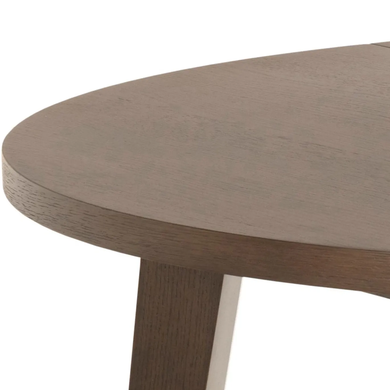 Eettafel Annie Eikenfineer Smoke Ø120/220x75cm - Giga Living