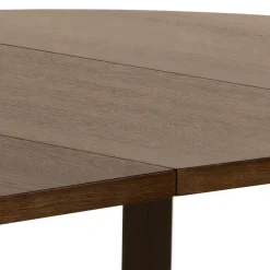 Eettafel Annie Eikenfineer Smoke Ø120/220x75cm - Giga Living