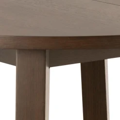 Eettafel Annie Eikenfineer Smoke Ø120x75cm - Giga Living