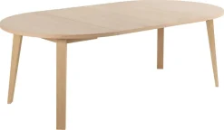 Eettafel Annie Eikenfineer Wit Ø120/220x75cm - Giga Living