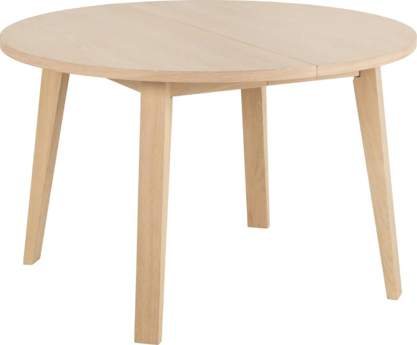 Eettafel Annie Eikenfineer Wit Ø120x75cm - Giga Living