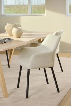 Eettafel Annie Eikenfineer Wit 210/310cm - Giga Living