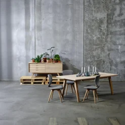 Eettafel Annie Eikenfineer Wit 210/310cm - Giga Living