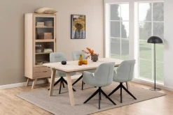 Eettafel Annie Eikenfineer Wit 200cm - Giga Living