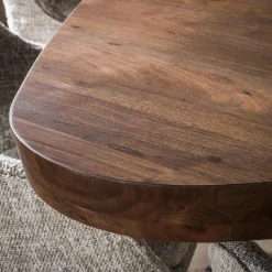 Eettafel Arcadia Driehoek Acacia Bruin 165cm- Giga Meubel