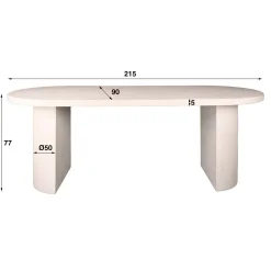Eettafel Arch Stone 215cm - Giga Meubel