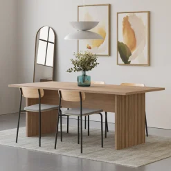 Eettafel Ariel 200cm Naturel Vertical Striped - Giga Meubel