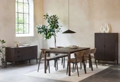 Eettafel Arun Espresso Oil 95x180cm - Giga Living