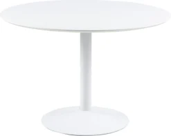 Eettafel Aurora MDF Wit Ø110cm - Giga Living