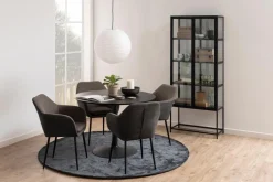 Eettafel Aurora MDF Zwart Ø110cm - Giga Living