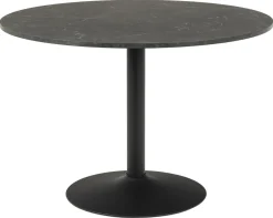 Eettafel Aurora Rond MDF Zwart Ø110cm - Giga Living
