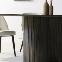 Eettafel Ava Ovaal Bruin 240cm - Giga Meubel