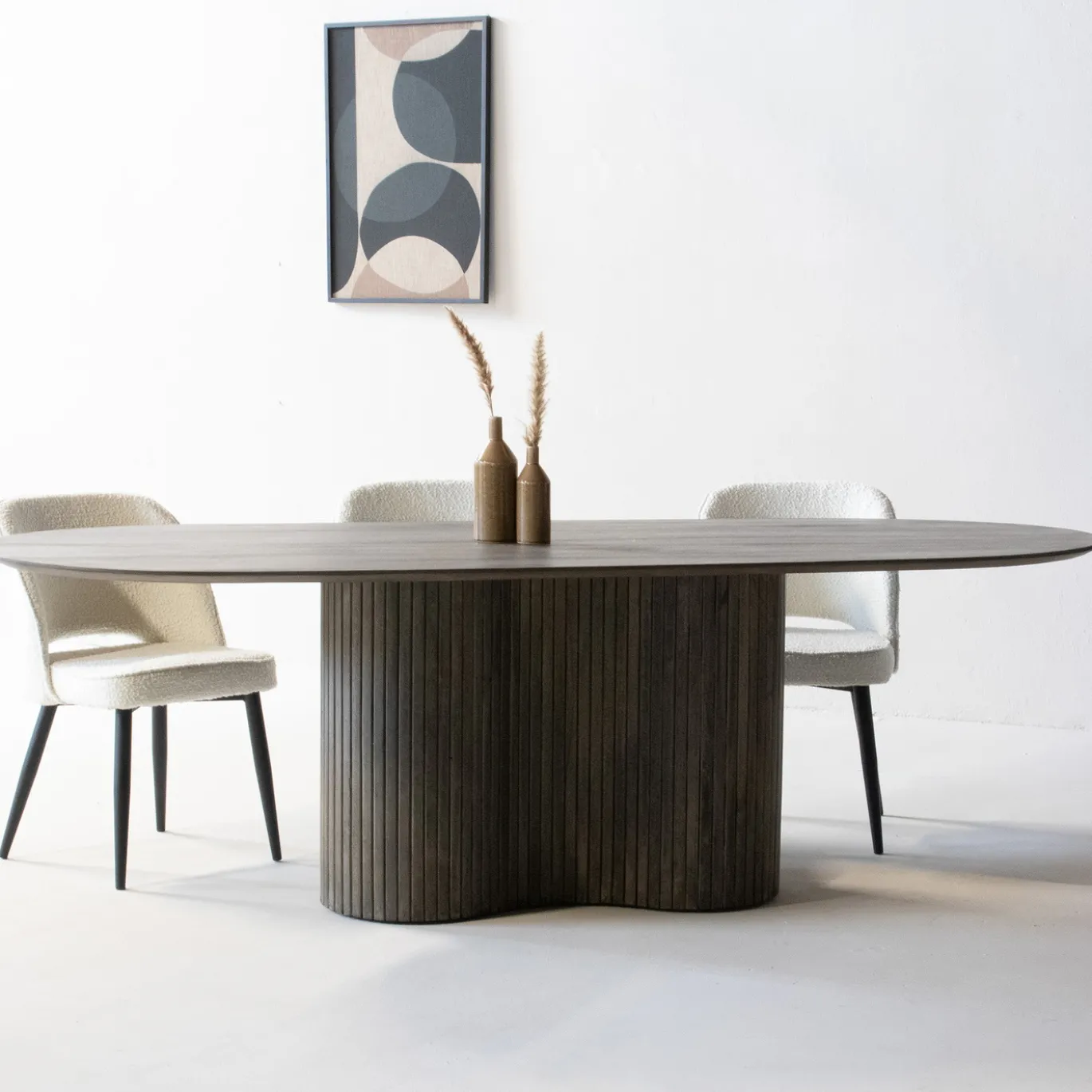 Eettafel Ava Ovaal Bruin 240cm - Giga Meubel