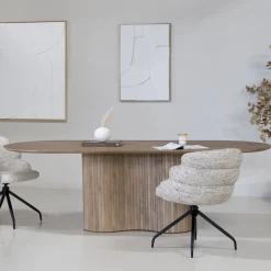 Eettafel Ava Ovaal Naturel 200cm - Giga Meubel