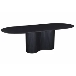 Eettafel Ava Ovaal Zwart 240cm - Giga Meubel